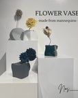 Single flower vase Flower base "CUBE" QUINT by NANASAI