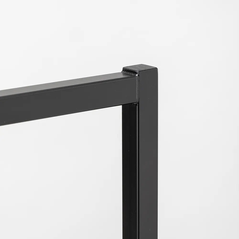 T字ハンガーラック 黒皮風塗装 | 店舗什器の七彩