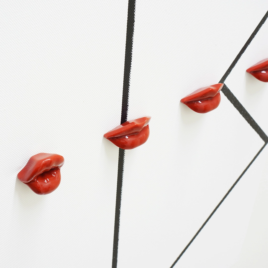 アートパネル ART PANEL リップパーツ&キャンバス「LIPS to SIGNAL」