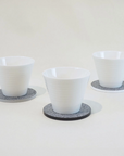 服からできた新素材コースター PANECO® パネコ コースター3枚SET Φ9cm 5.5mm厚 MONOTONE / COLOR