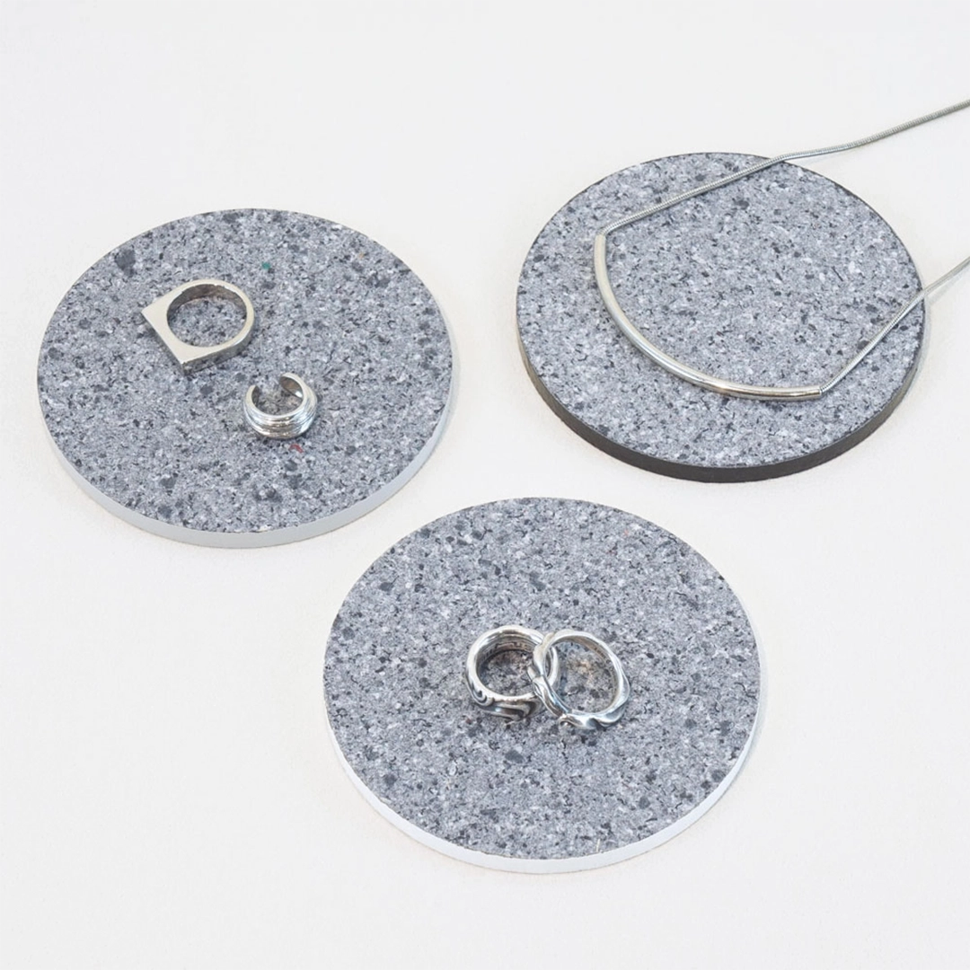 服からできた新素材コースター PANECO® パネコ コースター3枚SET Φ9cm 5.5mm厚 MONOTONE / COLOR