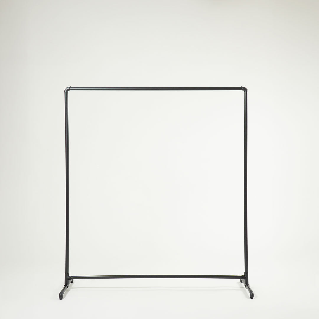 ブラックハンガーラック スチール製 組み立て式 Flec 組立式ハンガーラック BLACK フレック ブラック – NANASAI