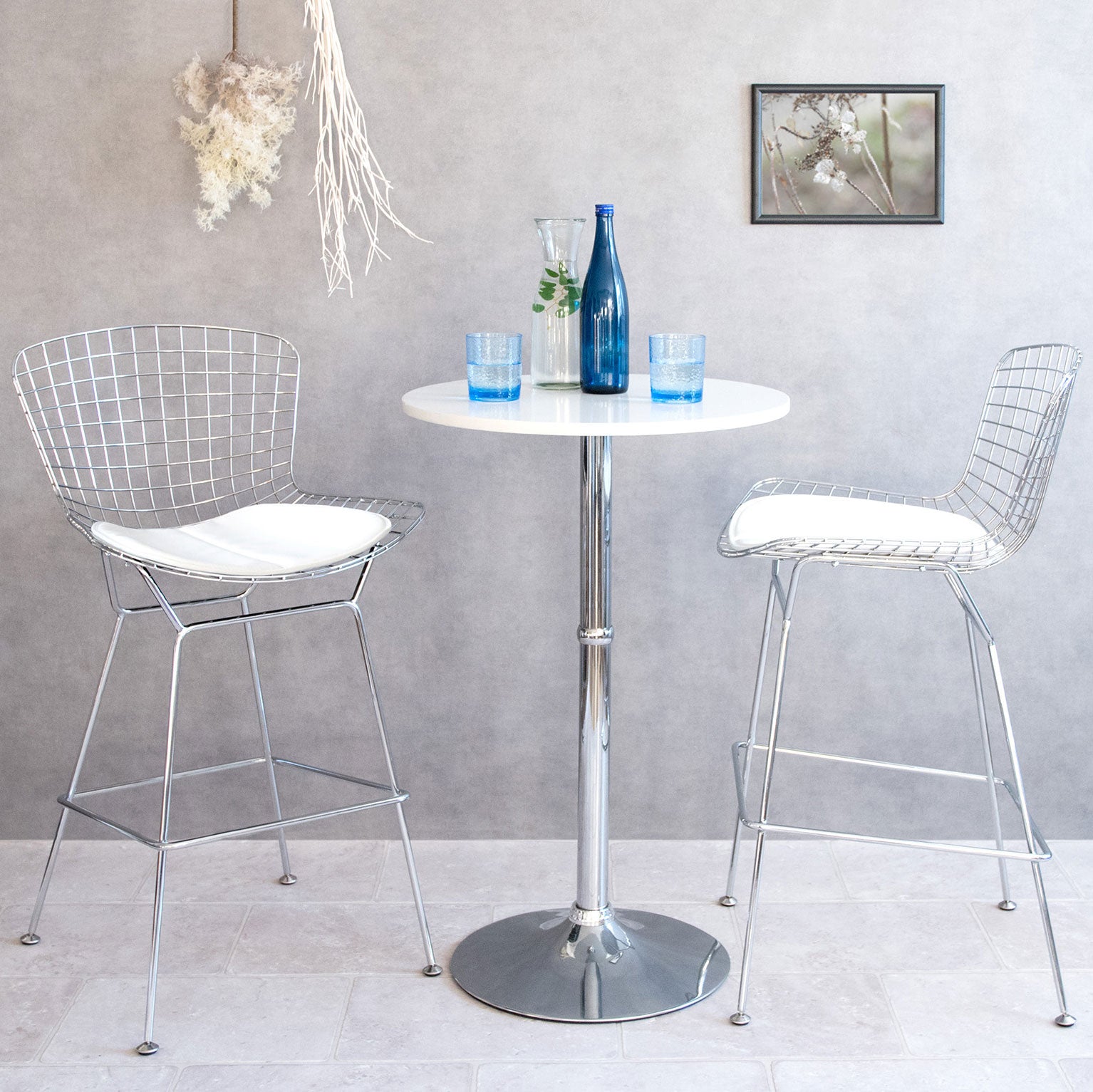 Wire High Stool (Harry Bertoia)