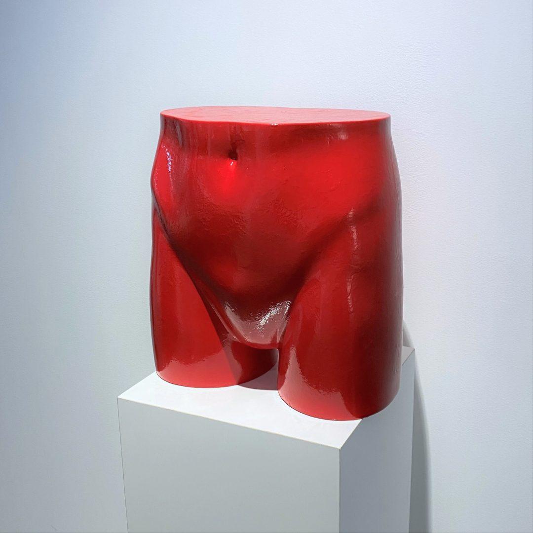 MANNEQUIN UPCYCLE 38 ART SERIES BRUSH TEXTURE RED