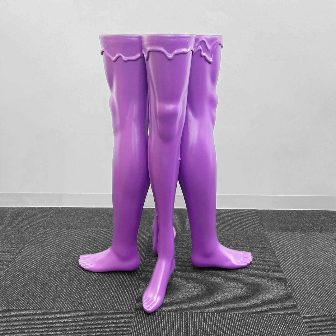 MANNEQUIN UPCYCLE 47 ART FURNITURE TABLE PURPLE