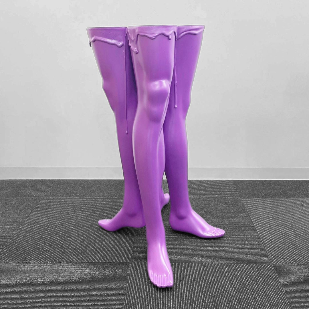 MANNEQUIN UPCYCLE 47 ART FURNITURE TABLE PURPLE