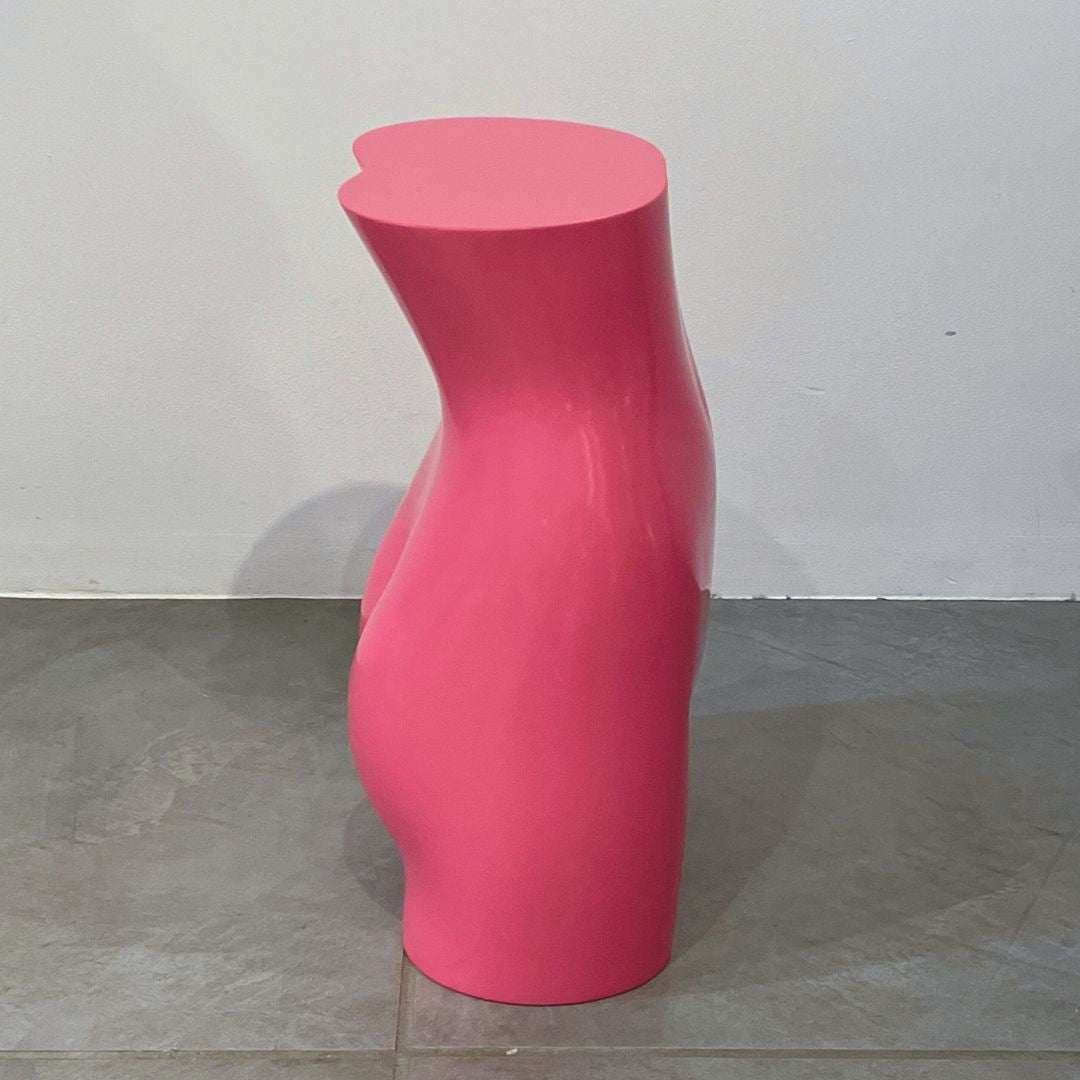 MANNEQUIN UPCYCLE Side Table Stool Art Object PINK 28