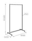 Slim design hanger rack, copper plated