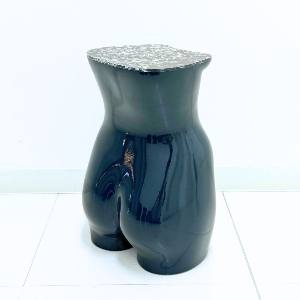MANNEQUIN UPCYCLE 44 Side Table Stool INCLUSION Series MIDNIGHT BLUE