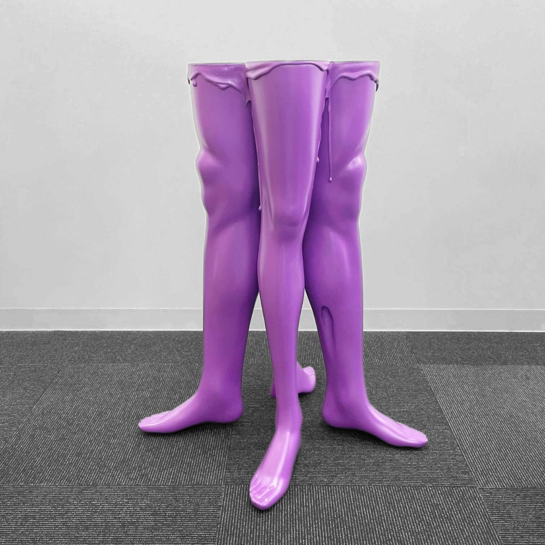 MANNEQUIN UPCYCLE 47 ART FURNITURE TABLE PURPLE