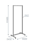 Slim design hanger rack, copper plated