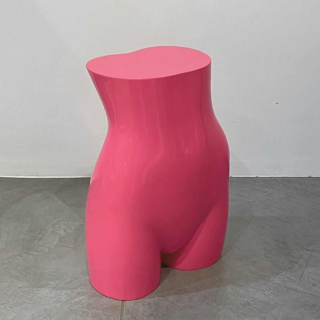 MANNEQUIN UPCYCLE Side Table Stool Art Object PINK 28