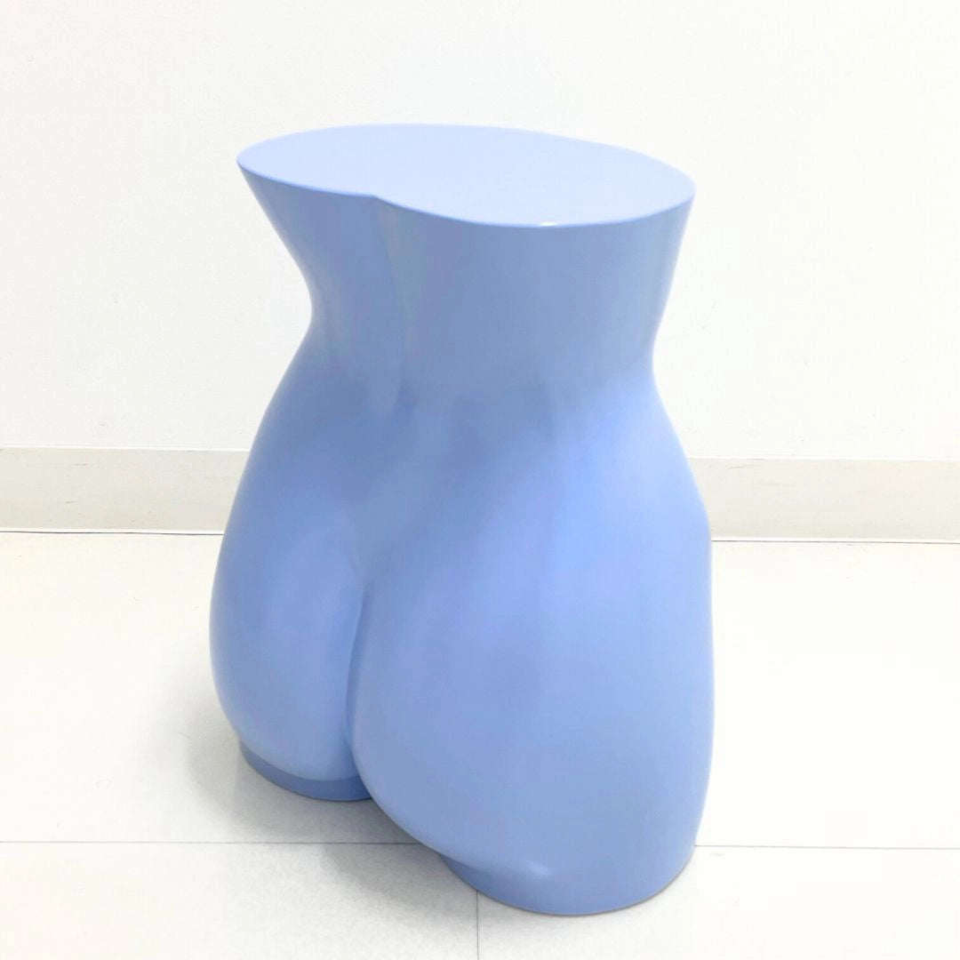 MANNEQUIN UPCYCLE 50 Side table Stool SKY BLUE
