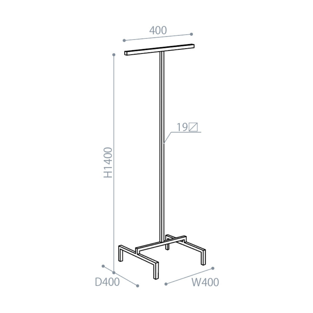Slim design hanger rack, copper plated