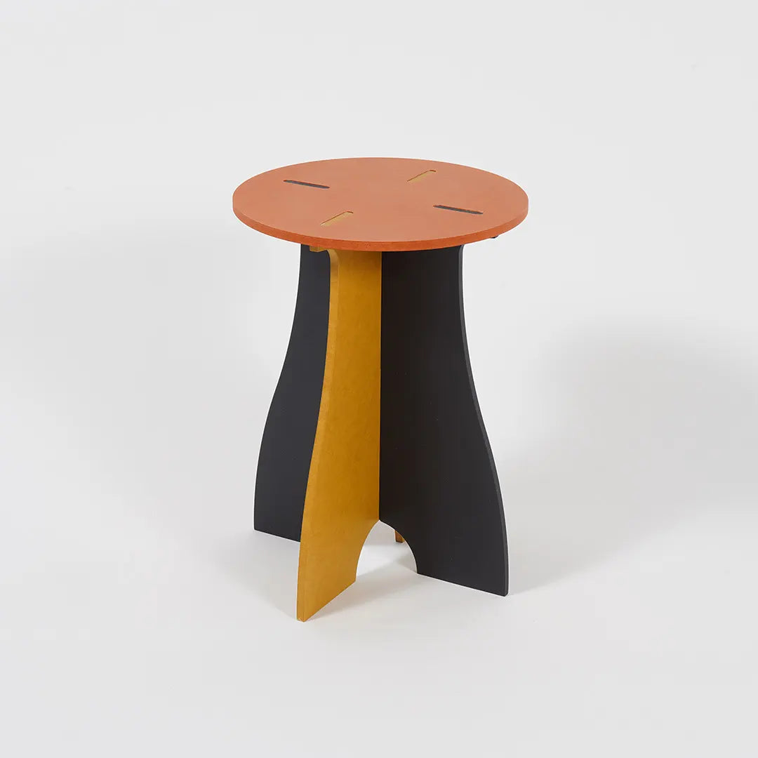 VIVIDNESS Assembled Stool ORANGE