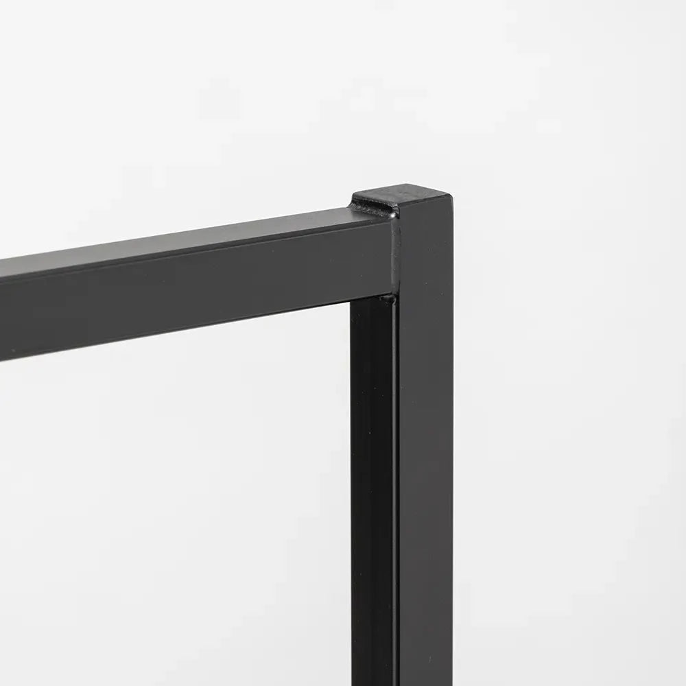 黒皮風塗装のシンプルなハンガーラック W120cm / W90cm / W60cm 黒皮風塗装のシンプルなハンガーラック W120cm / W90cm / W60cm