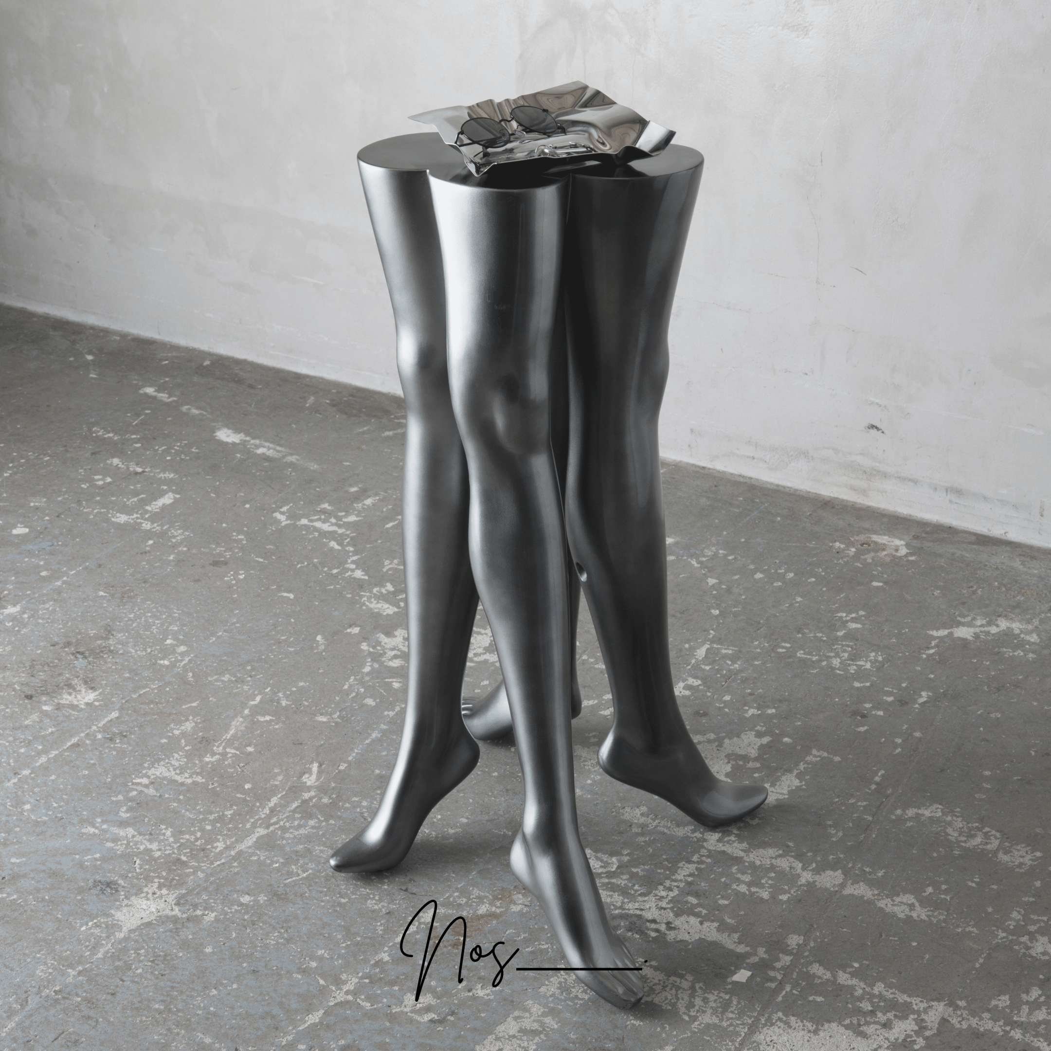 MANNEQUIN UPCYCLE 11 ART FURNITURE TABLE -SILVER シルバー