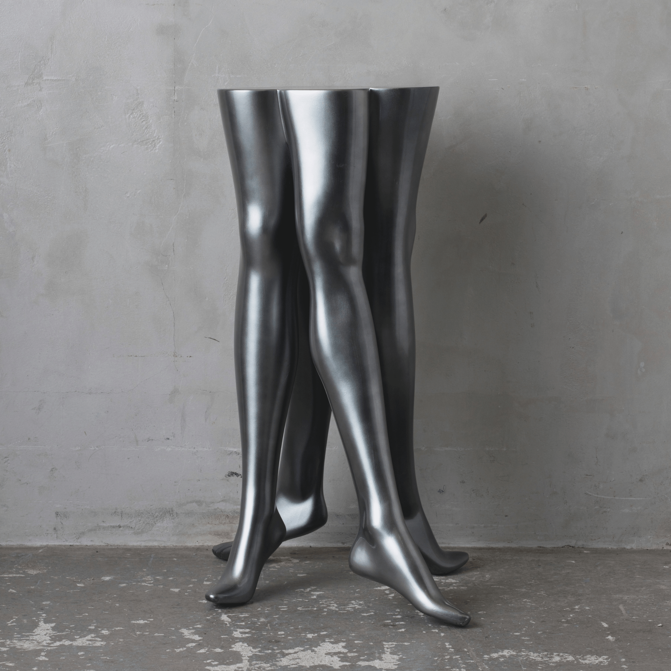 MANNEQUIN UPCYCLE 11 ART FURNITURE TABLE -SILVER シルバー