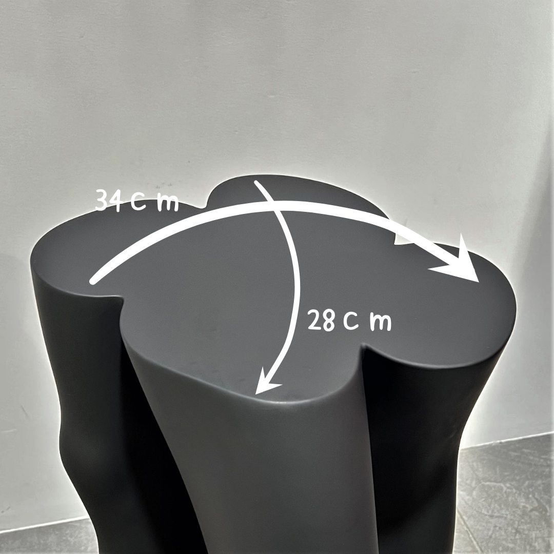 MANNEQUIN UPCYCLE 16 ART FURNITURE TABLE -MATTE BLACK