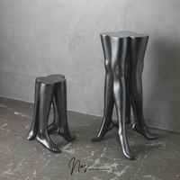 MANNEQUIN UPCYCLE 11 ART FURNITURE TABLE -SILVER シルバー