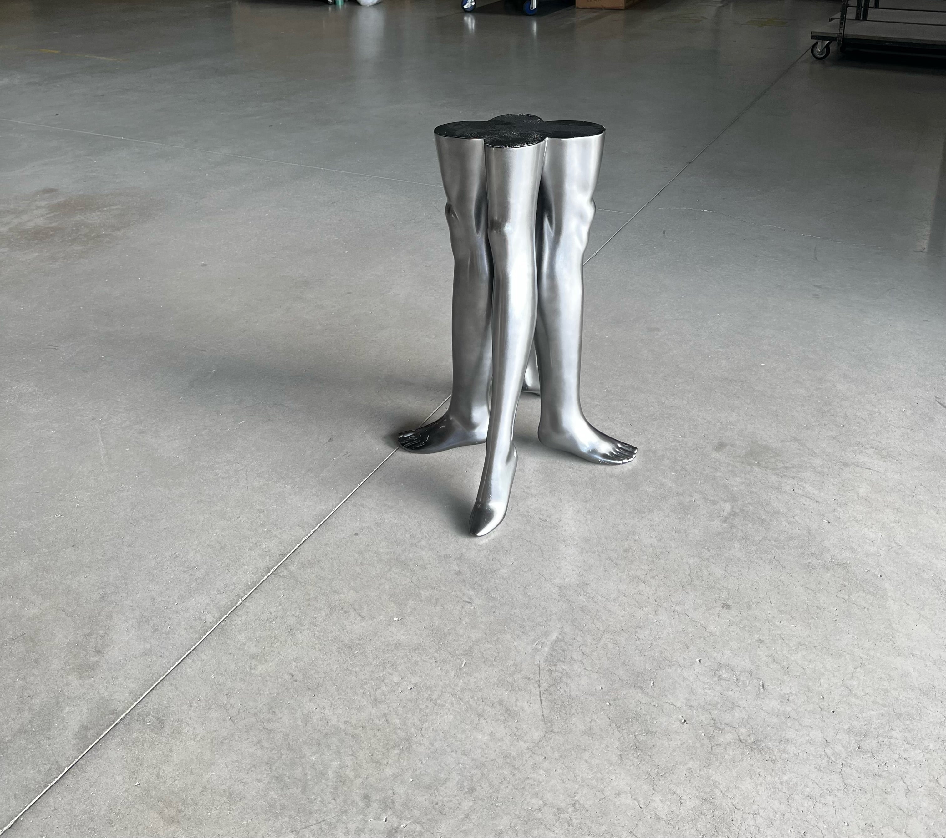 MANNEQUIN UPCYCLE 11 ART FURNITURE TABLE - SILVER – NANASAI ONLINE