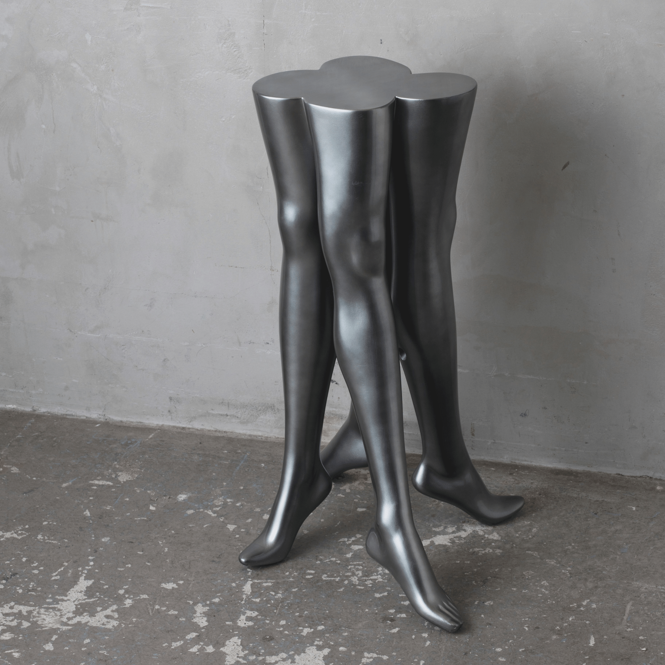 MANNEQUIN UPCYCLE 11 ART FURNITURE TABLE -SILVER シルバー