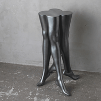 MANNEQUIN UPCYCLE 11 ART FURNITURE TABLE -SILVER シルバー